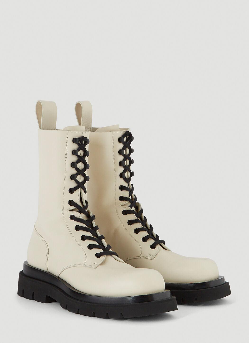 Women Lug Lace-up Boots In Multicolor Product Image