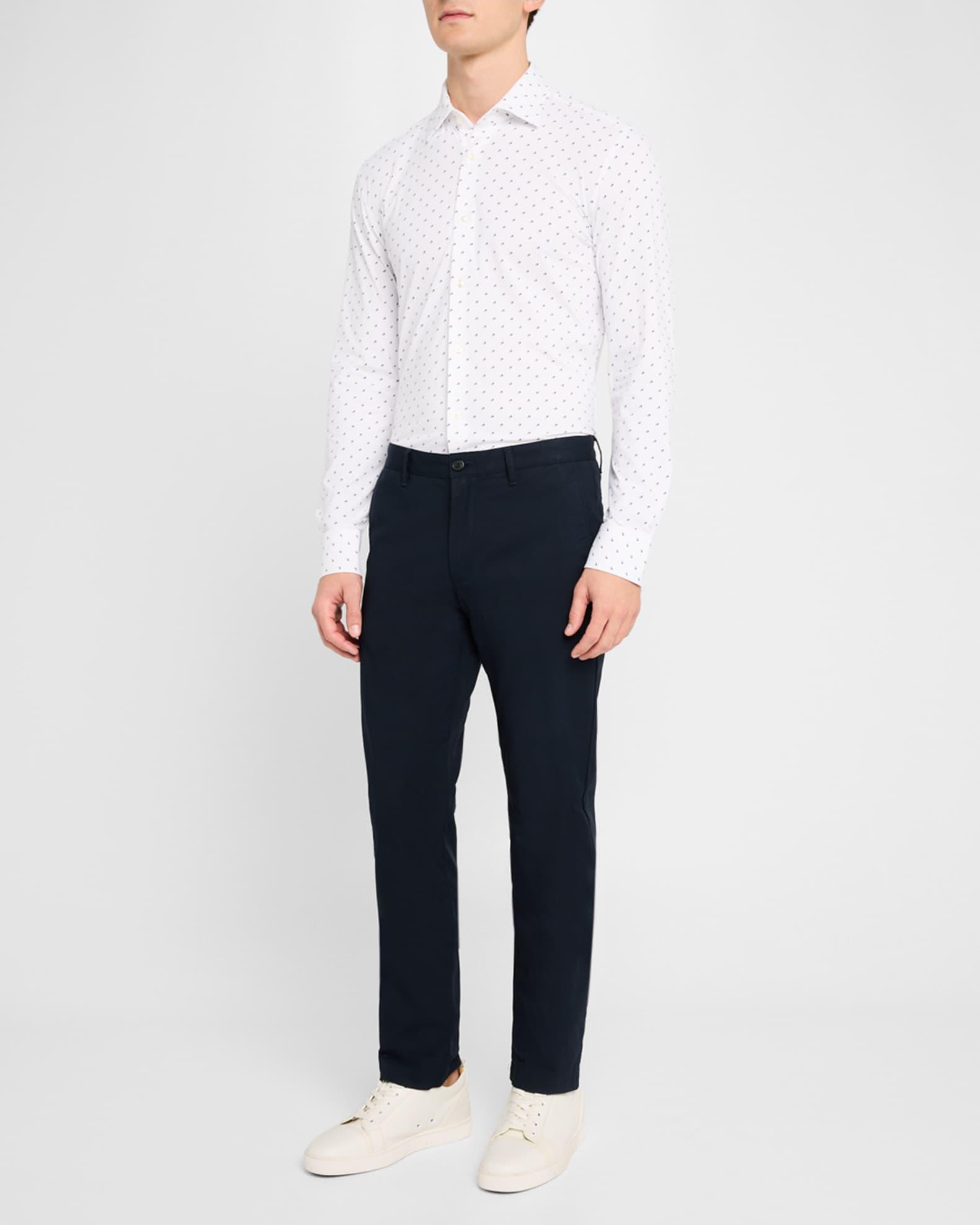 Men's Hank Stretch Micro-Pattern Dress Shirt Product Image