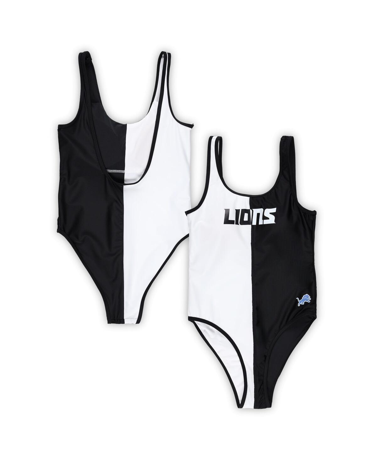 Womens G-III 4Her by Carl Banks /White Detroit Lions Last Stand One-Piece Swimsuit Product Image
