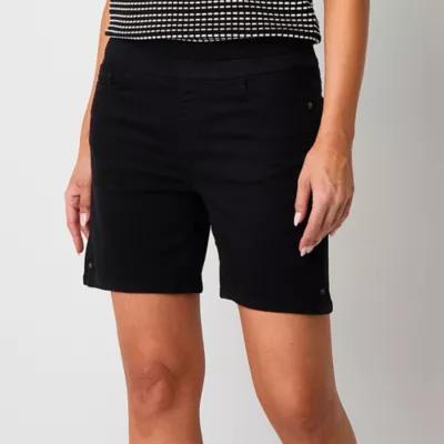 Liz Claiborne Amber Womens Mid Rise Pull-On Short Product Image