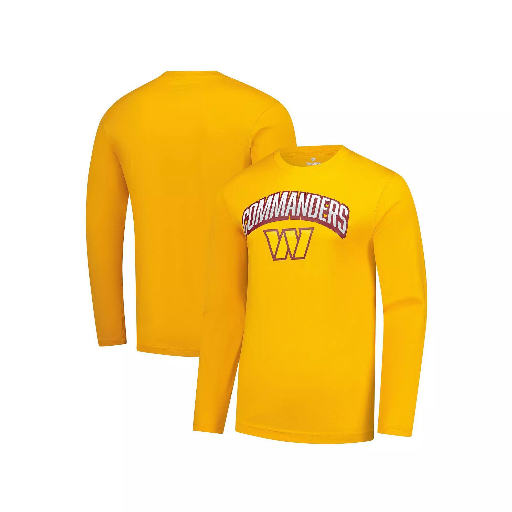 Men's Fanatics  Gold Washington Commanders Long Sleeve T-Shirt, Size: 2XL, Wft Gold Product Image