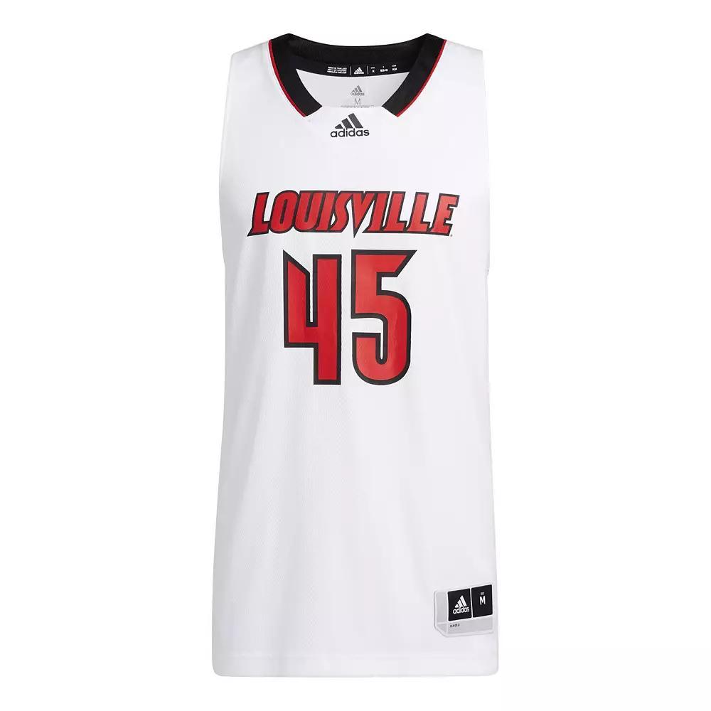 Men's adidas White Louisville Cardinals Swingman Basketball Jersey, Size: Small Product Image
