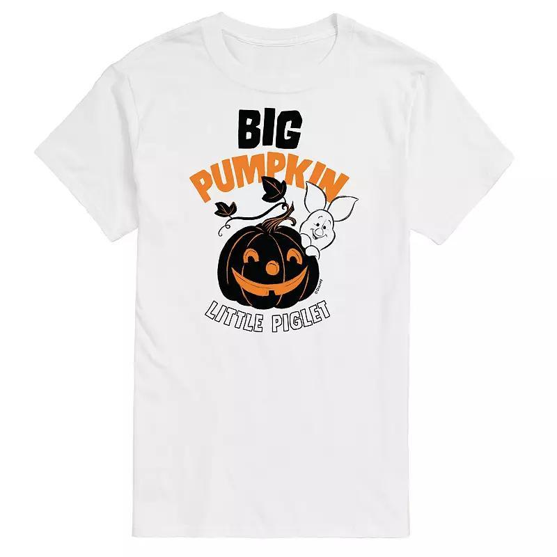 Disneys Winnie the Pooh Mens Big Pumpkin, Little Piglet Graphic Tee Product Image