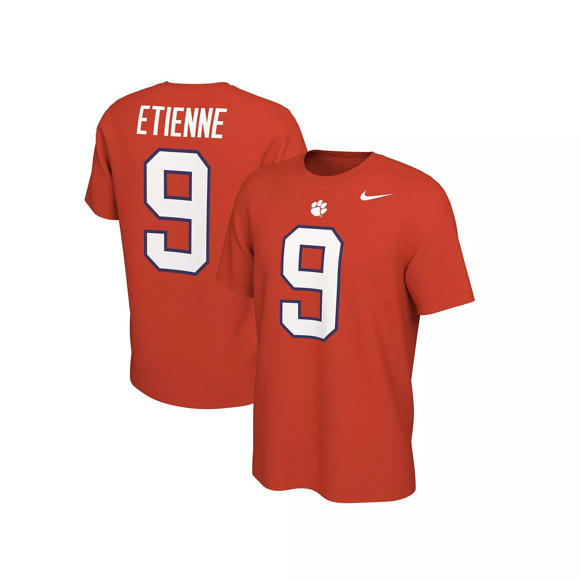 Men's Nike Travis Etienne Orange Clemson Tigers Alumni Name & Number T-Shirt, Size: XL Product Image