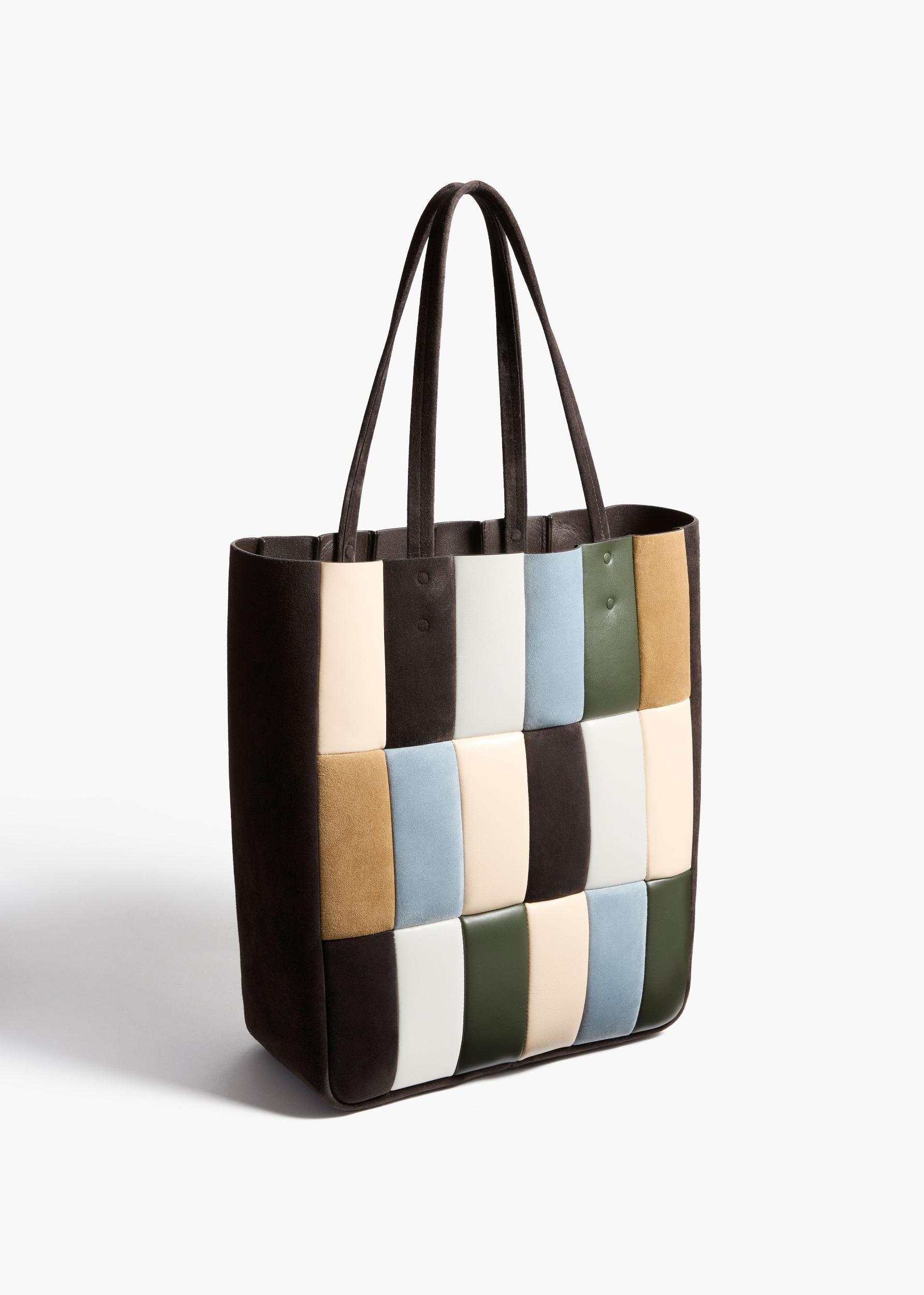 Zoe Tote in Dark Brown Multi Leather Product Image