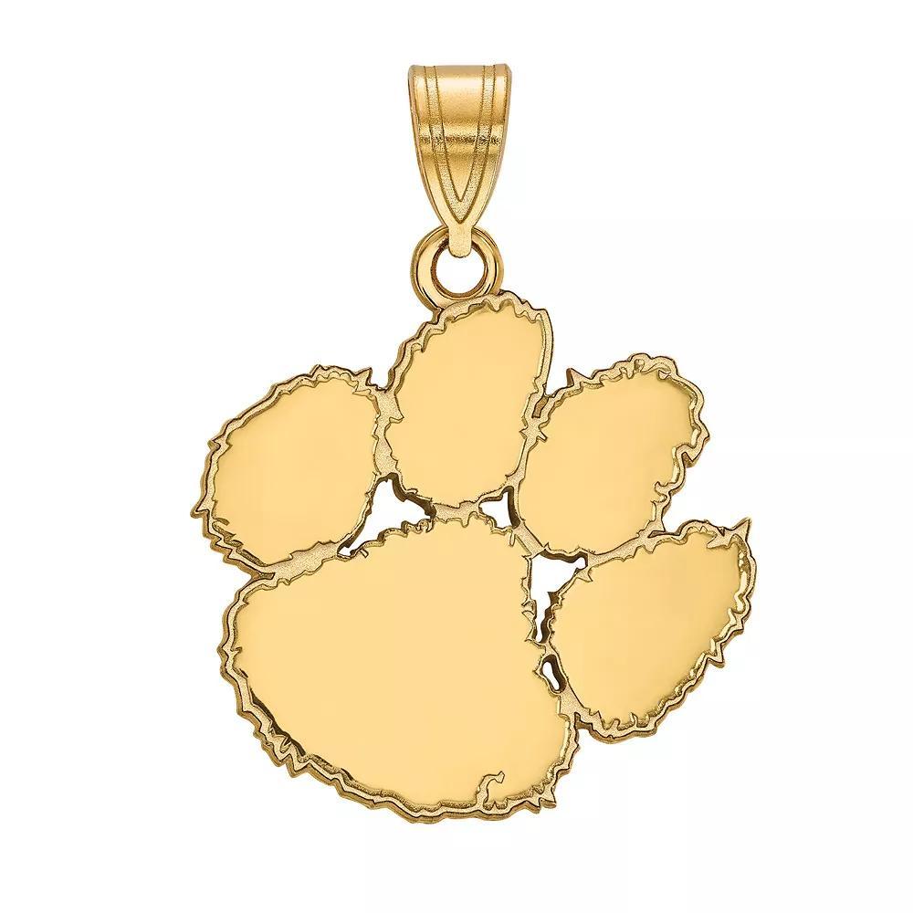 LogoArt 14k Gold Over Silver Clemson Tigers Large Pendant Charm, Women's, Size: 27 mm, 14k Gold Plated Product Image
