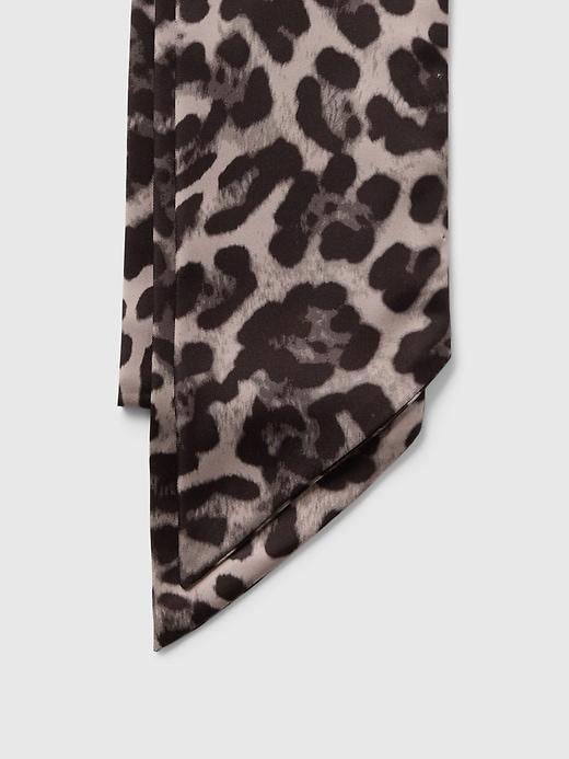 Recycled Satin Leopard Scarf Product Image