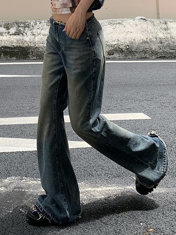 Vintage Burr Low Waist Flare Jeans Product Image