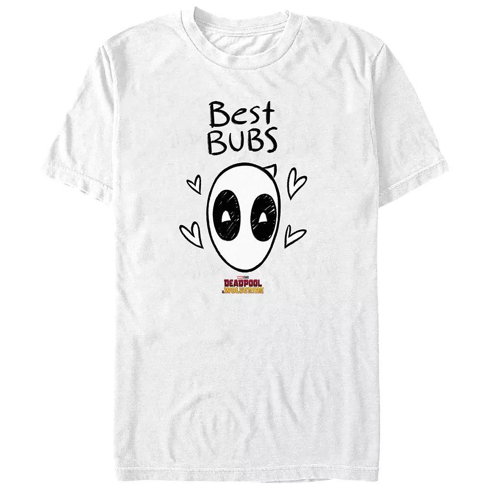 Big & Tall Marvel Deadpool & Wolverine Best Bubs Graphic Tee, Men's, Size: 3XL Tall, White Product Image