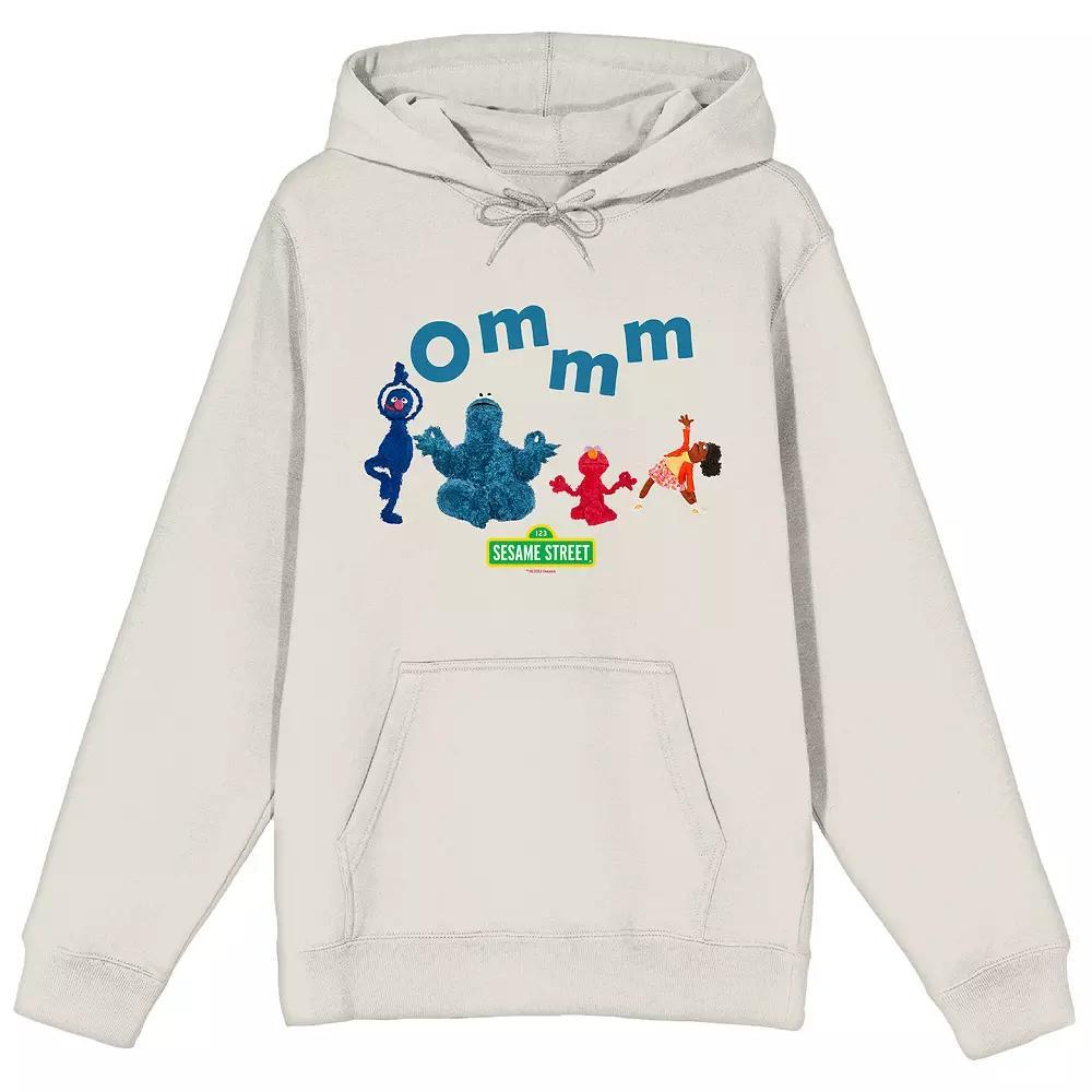 Men's Sesame Street Characters Graphic Hoodie, Size: Large, White Product Image