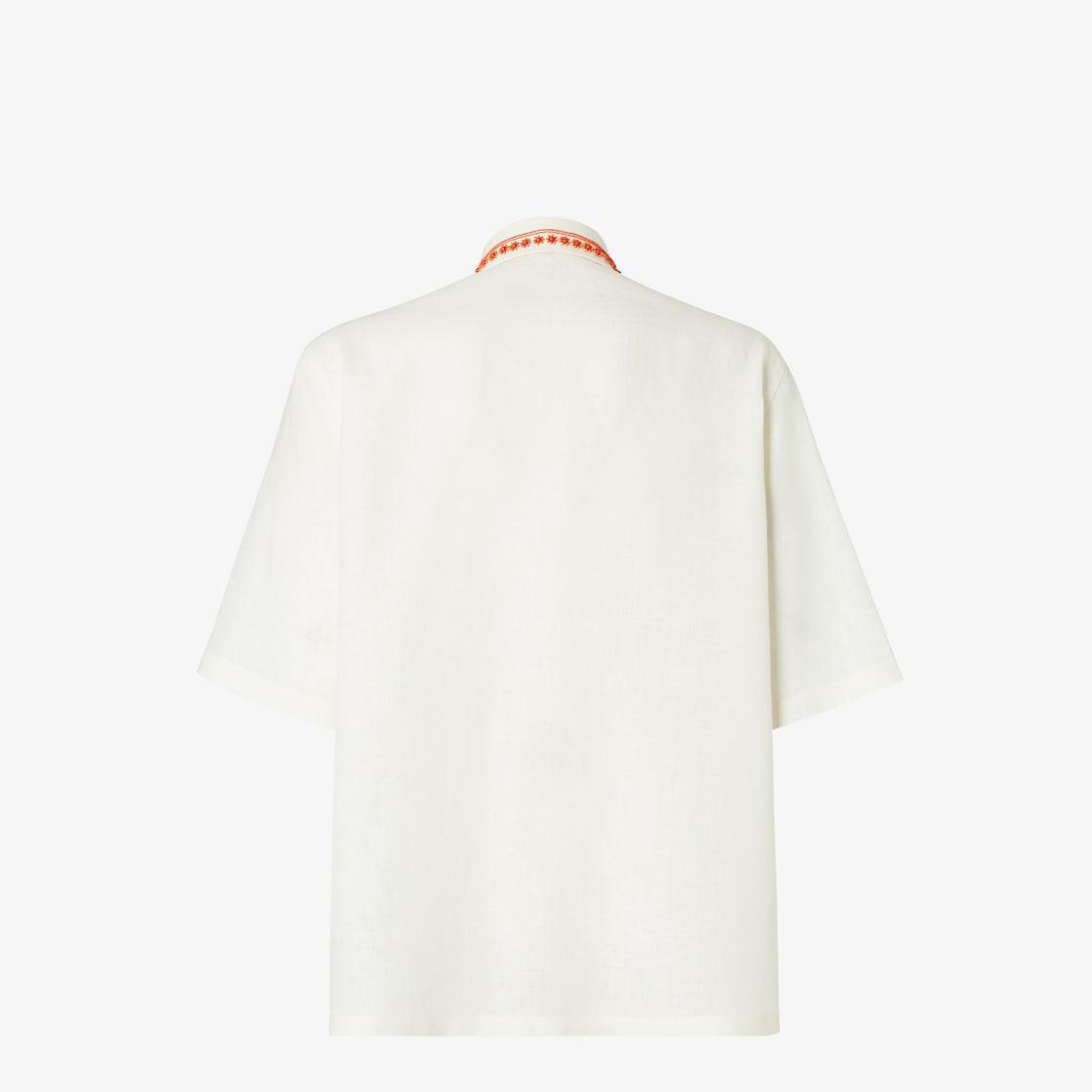 ShirtWhite linen shirt with beads Product Image