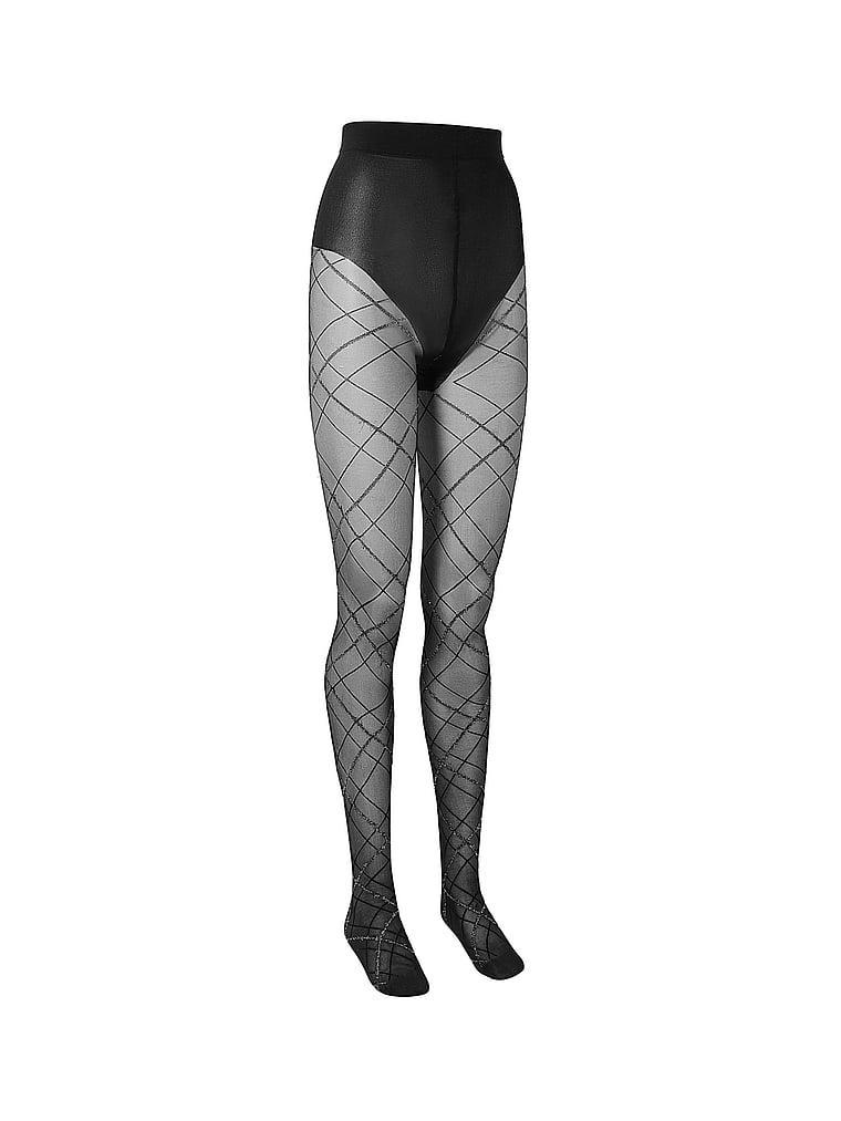 Criss-Cross Lurex Shine Pantyhose Product Image