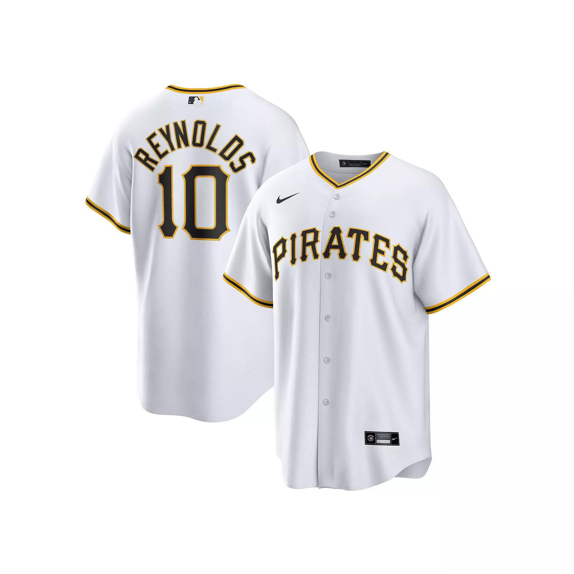 Men's Nike Bryan Reynolds White Pittsburgh Pirates Replica Player Jersey, Size: Medium Product Image