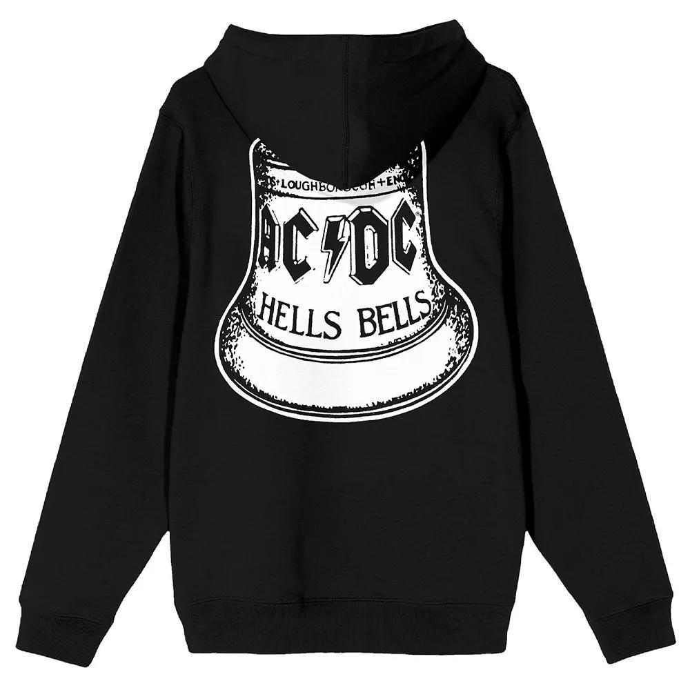 Men's AC/DC Hells Bells Logo Hoodie, Size: Large, Black Product Image
