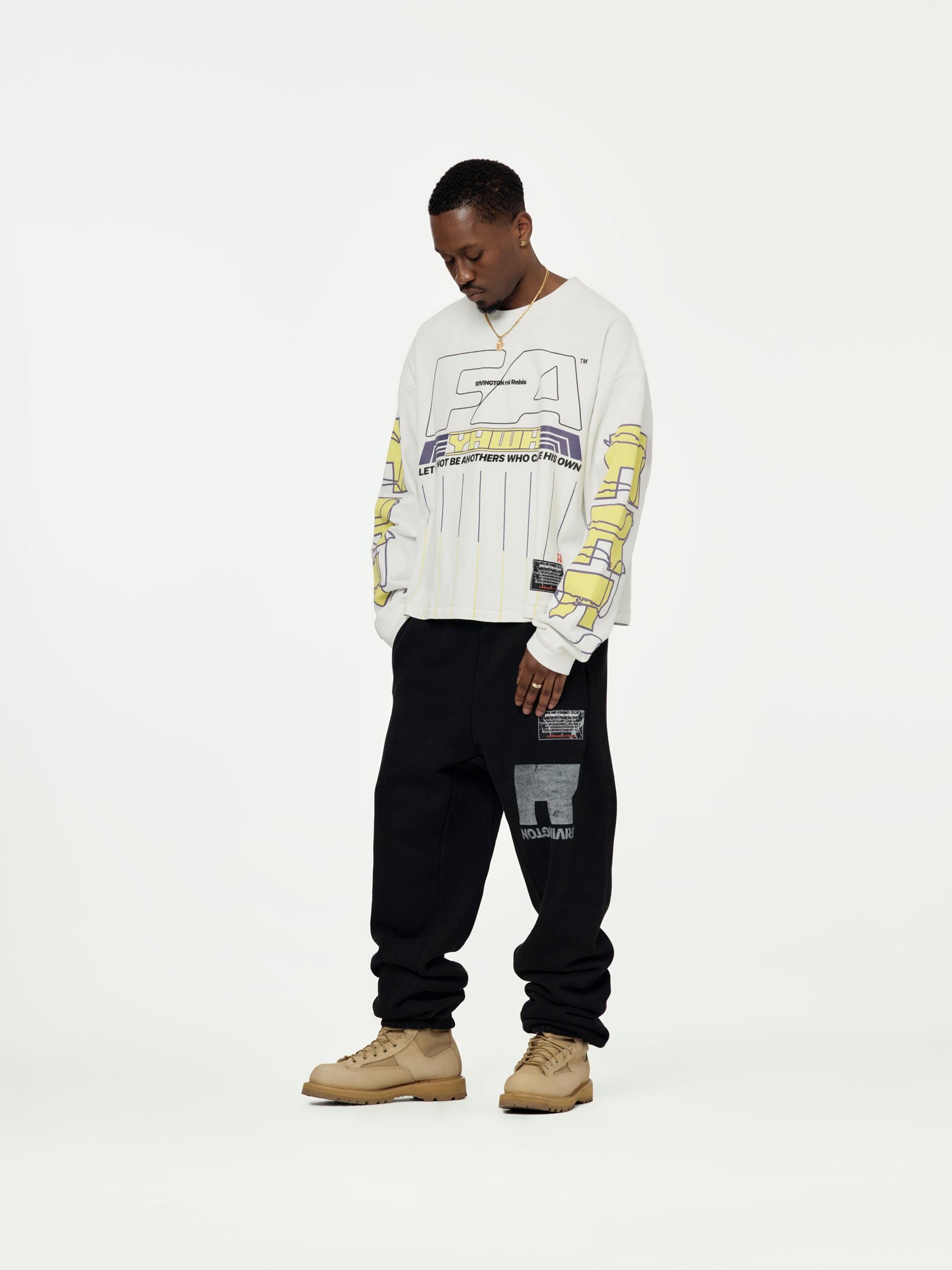 His Own Racing LS Tee (Optic White) Product Image