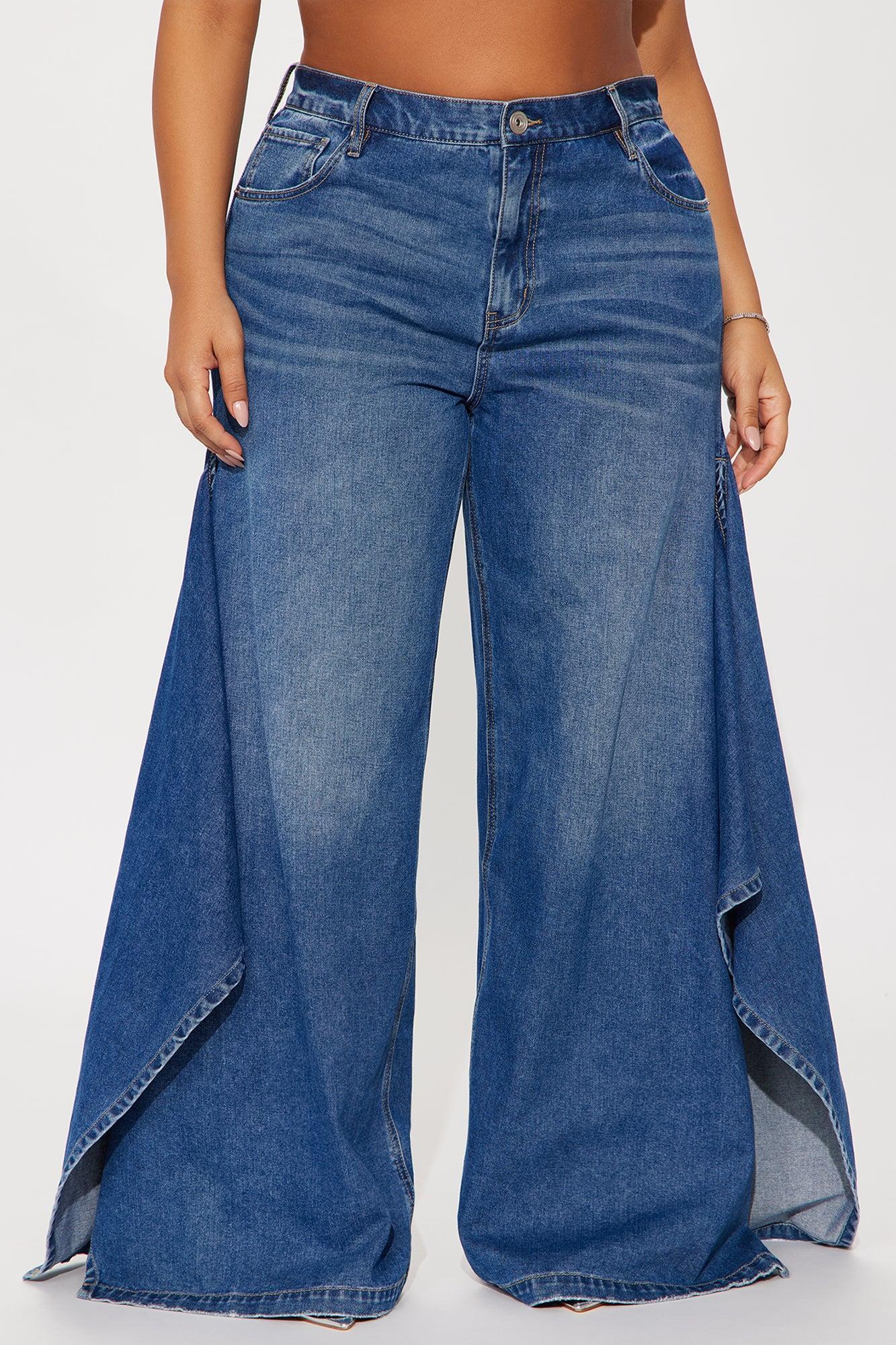 Not The Drama Wide Leg Jeans - Medium Wash Product Image