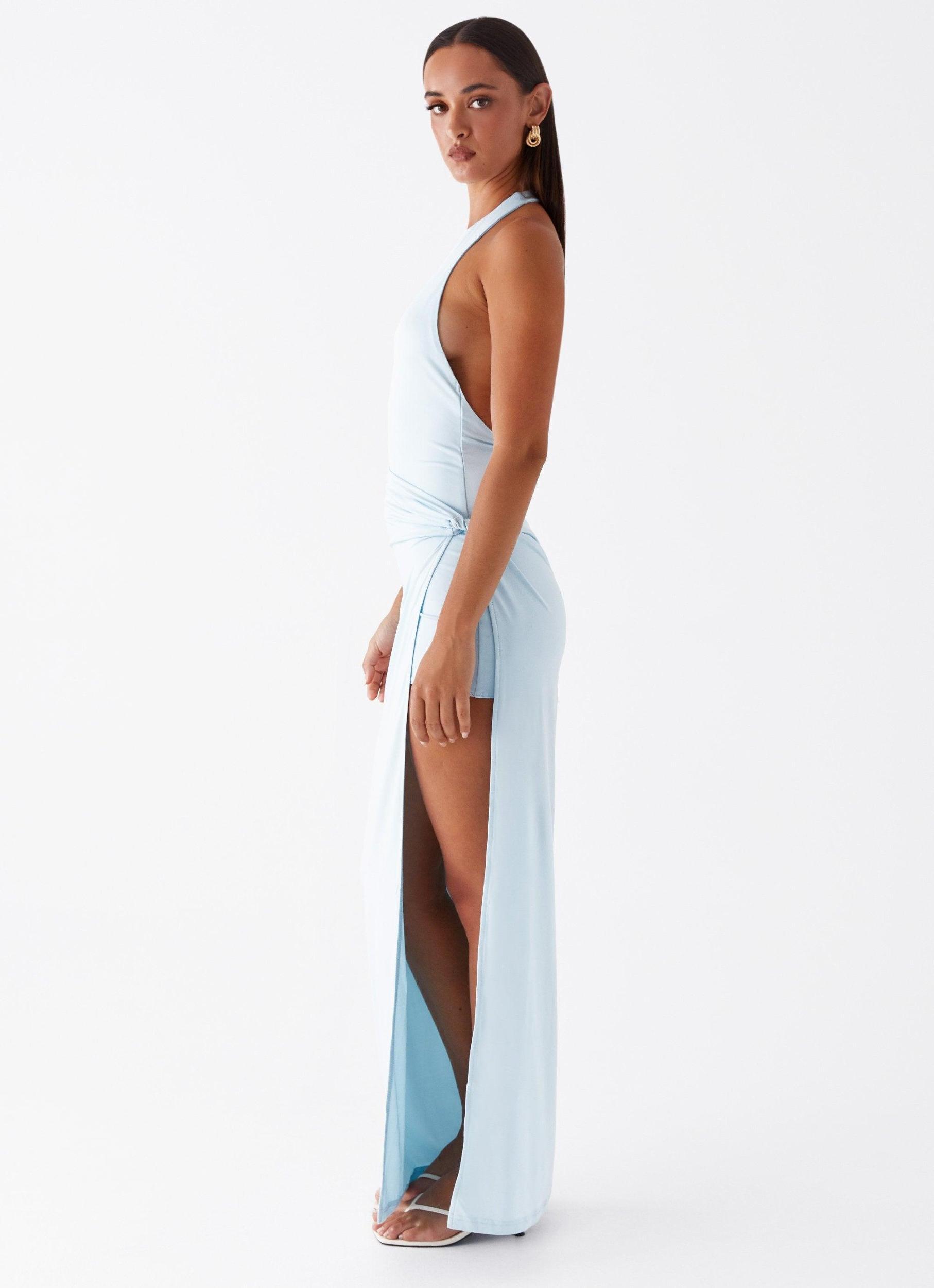 Oceana Maxi Dress - Blue Girls Product Image