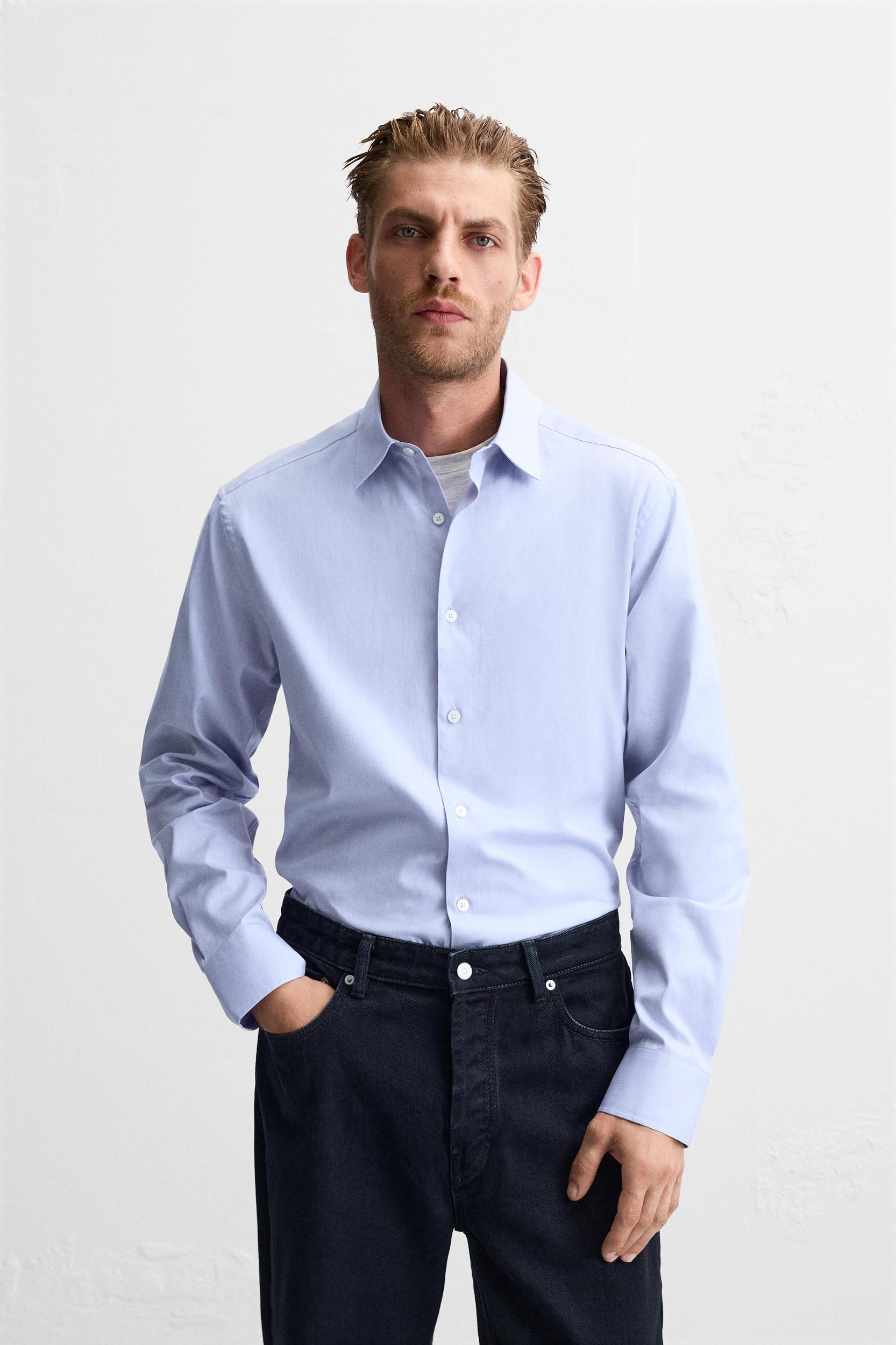 REGULAR FIT TEXTURED SHIRT Product Image