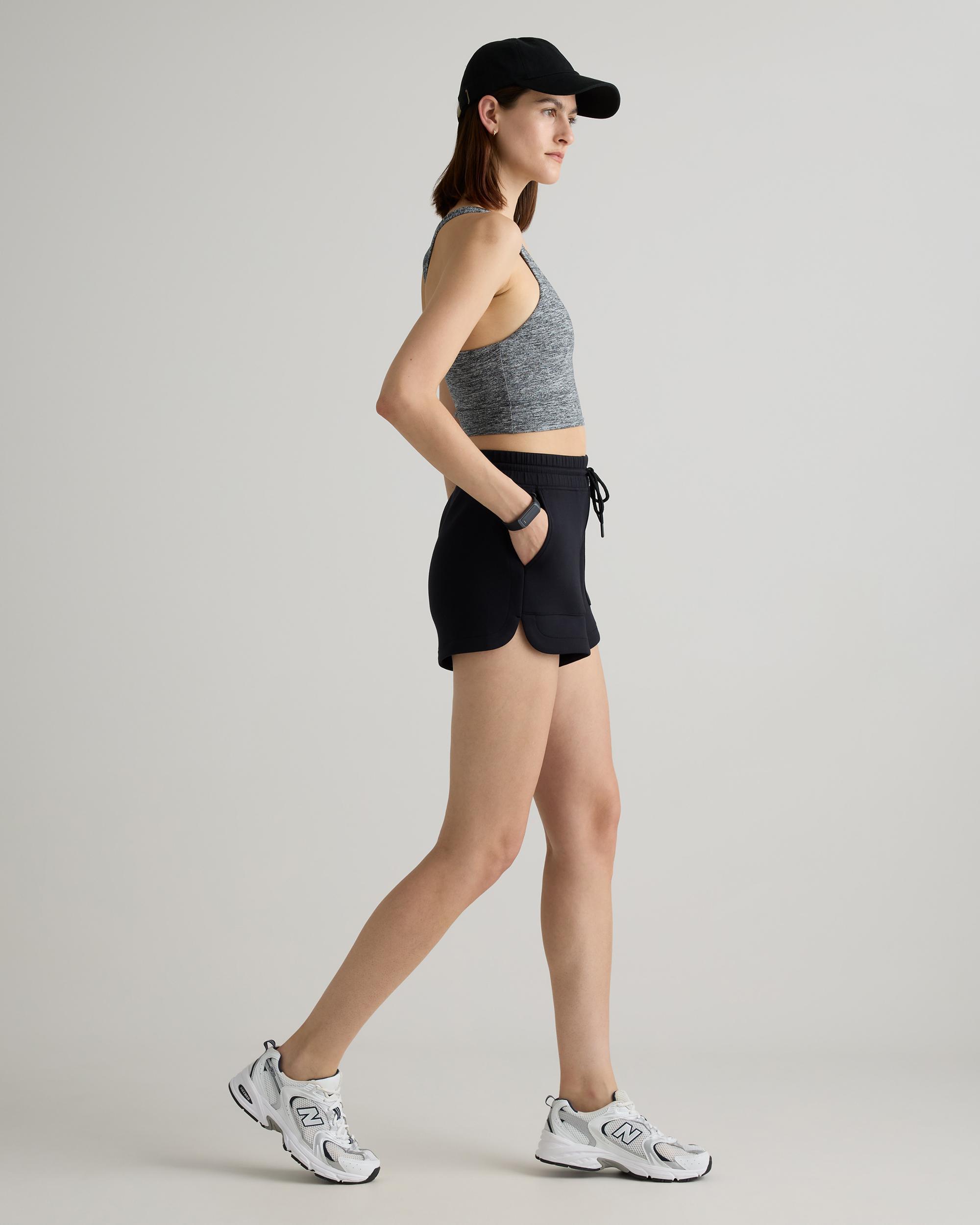 Quince | Women's CloudComfort High-Rise Sweatshort Tencel Product Image