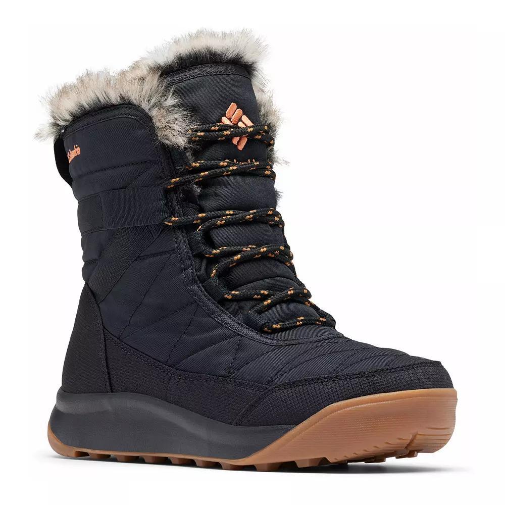 Columbia Minx Shorty IV Women's Winter Boots, Size: 6.5 Wide, Black Pure Brown Product Image