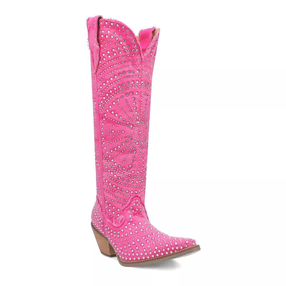 Dingo Honkytonk Honey Women's Western Boots, Size: 7.5, Pink Product Image