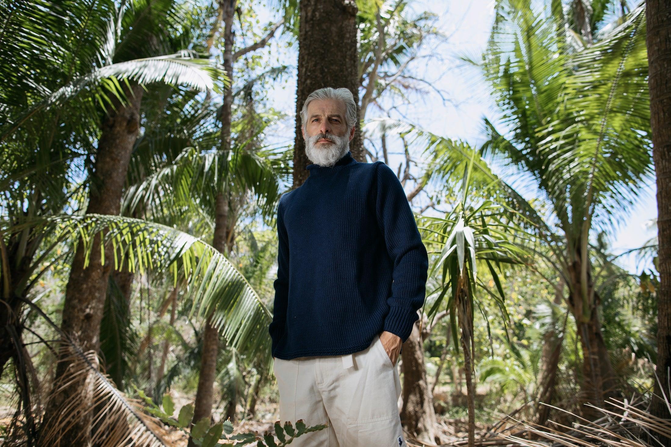 Fisherman's Sweater in Navy Product Image