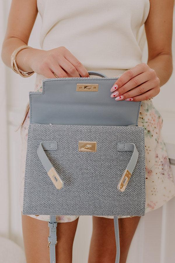 Adeline Woven Purse in Airy Blue Product Image