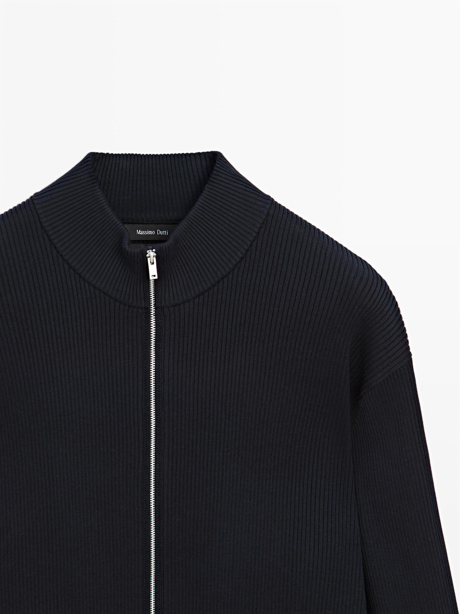 100% cotton zip cardigan Product Image