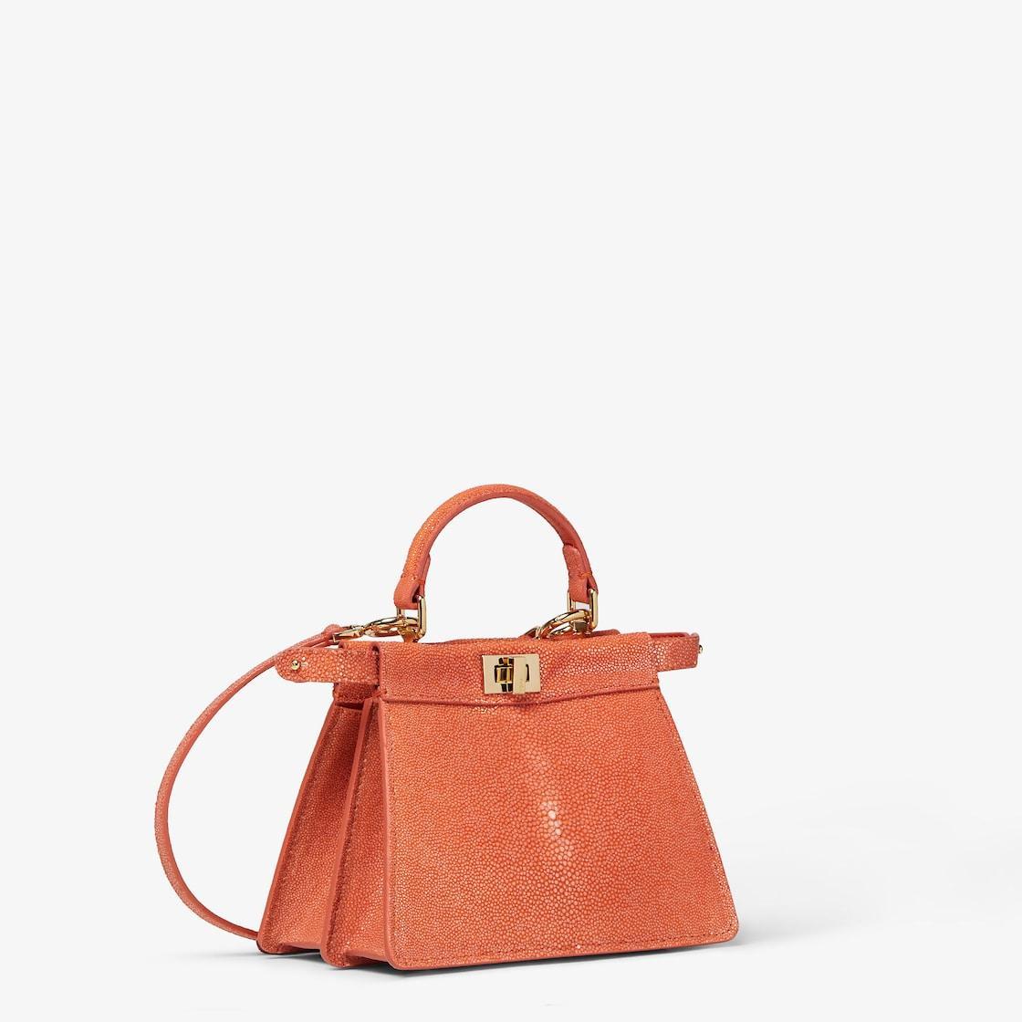 Peekaboo ISeeU PetiteOrange stingray leather bag Product Image