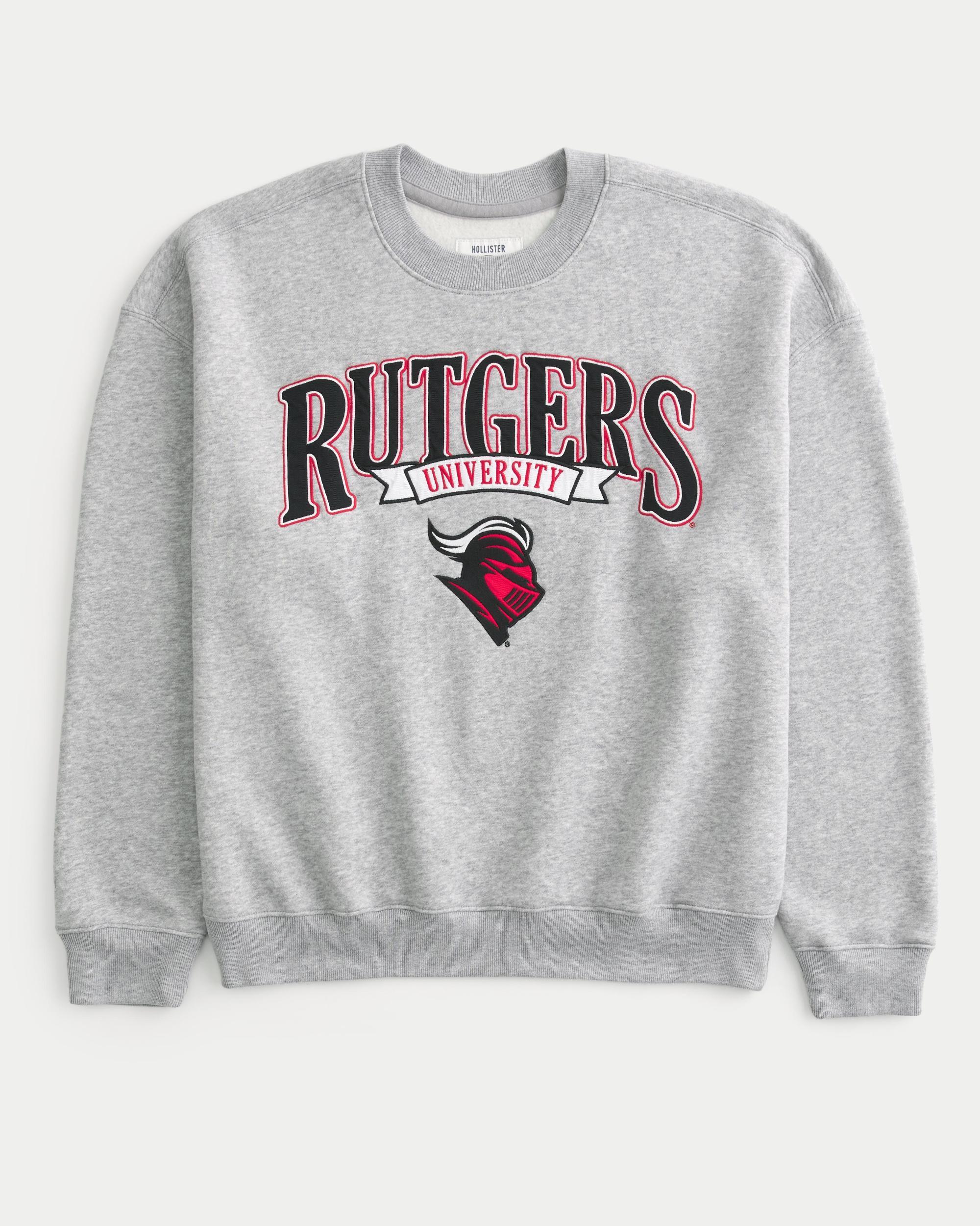 Boxy Indiana University Hoosiers Graphic Crew Sweatshirt Product Image