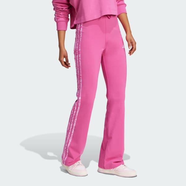adidas Essentials 3-Stripes Print Cotton Leggings Black S Womens Product Image