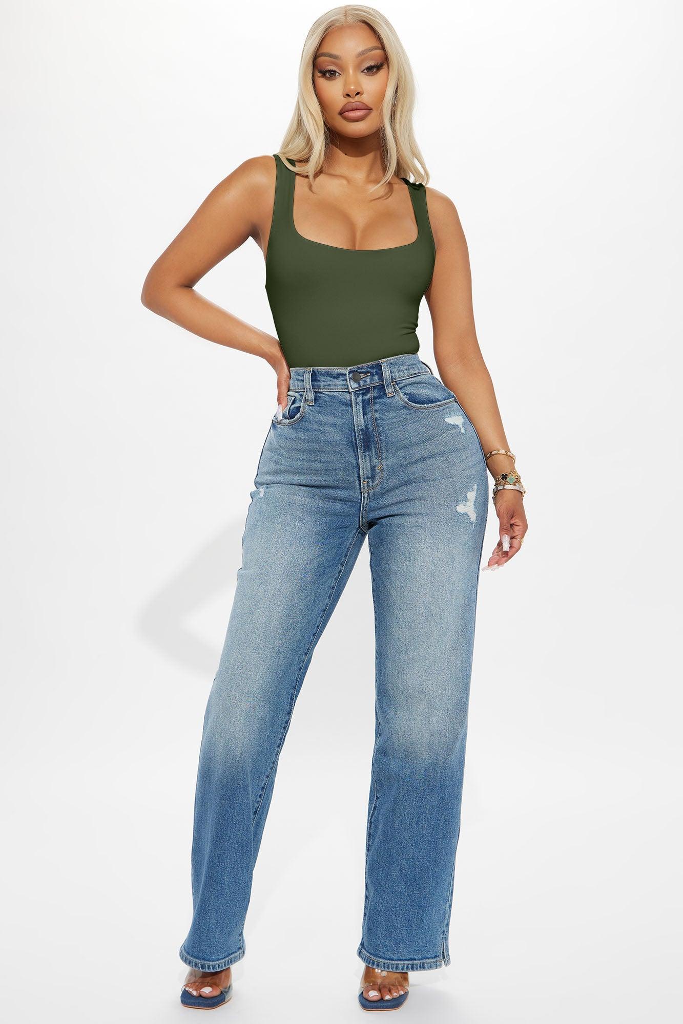 Thalia Tank Top - Olive Product Image