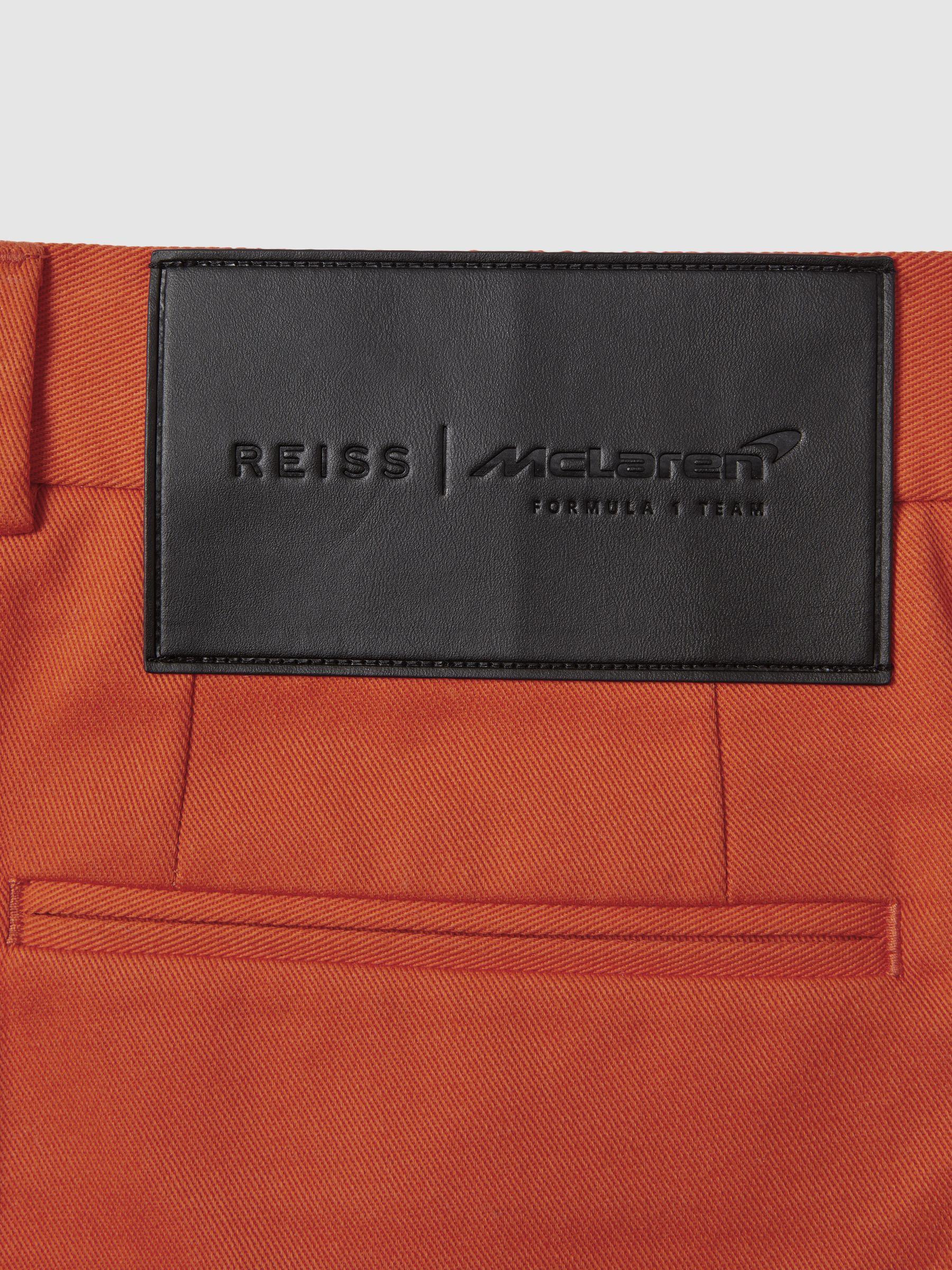McLaren F1 Twill Relaxed Shorts in Papaya Product Image