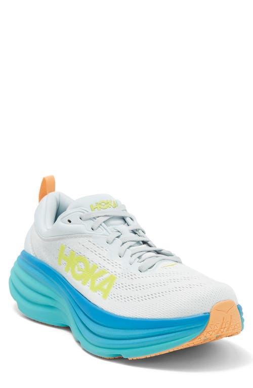 Hoka Men's Bondi 8 (Ice Flow/Bit Men's Shoes Product Image