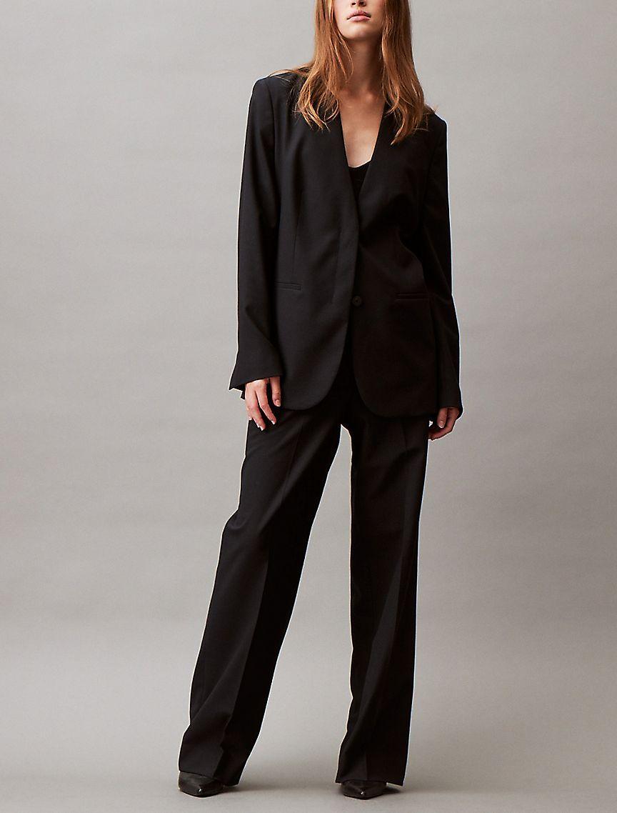 Refined Stretch Wide Leg Trouser Product Image