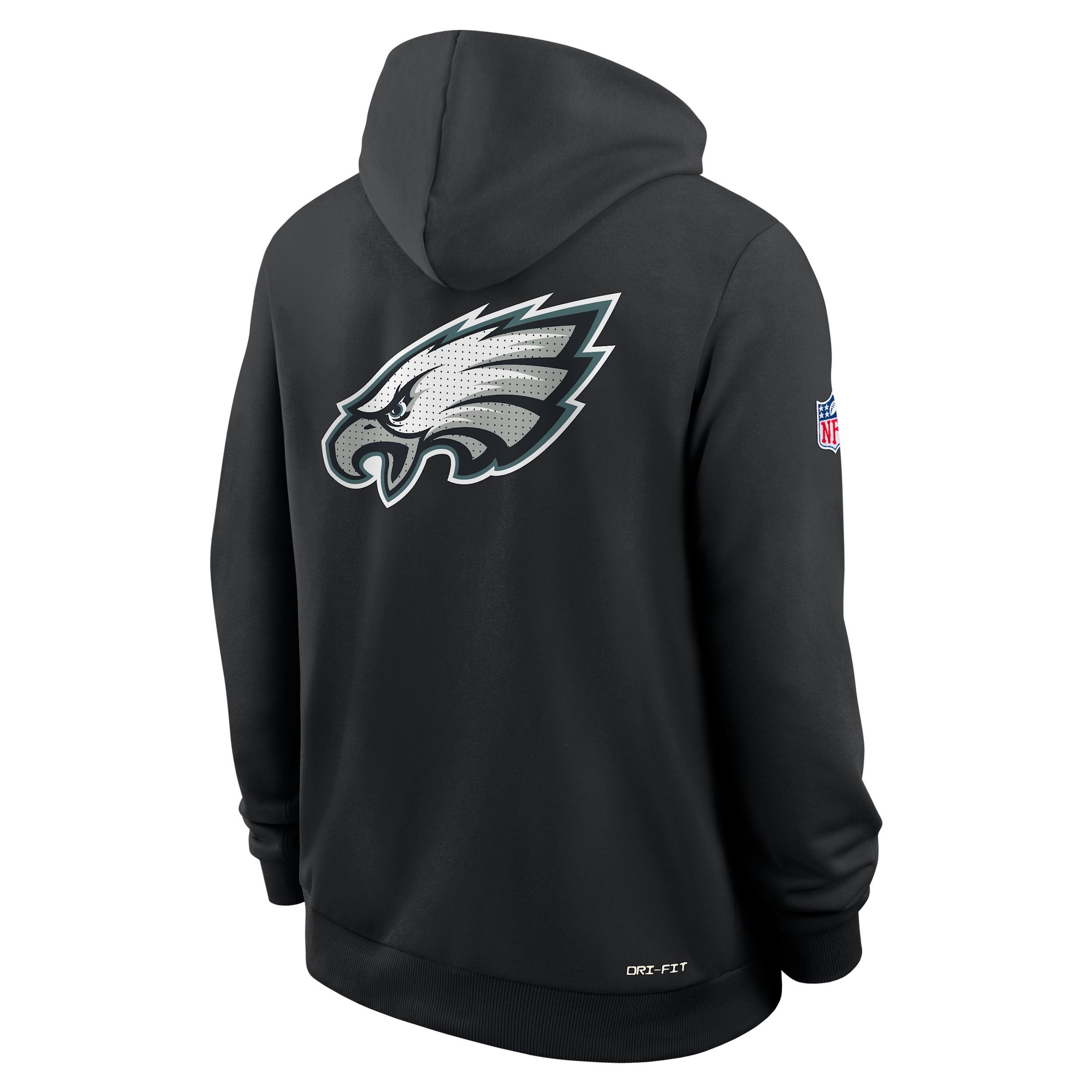 Philadelphia Eagles Utility Player Sideline Men's Nike Dri-FIT NFL Full-Zip Hoodie Product Image