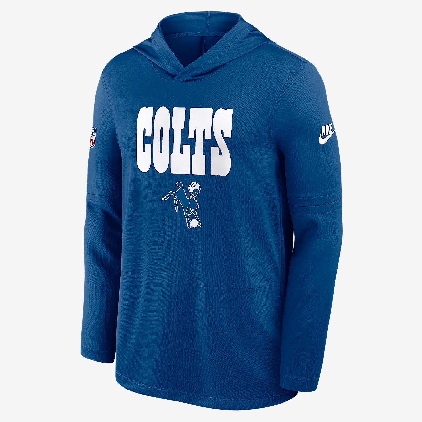 Denver Broncos Pure Fury Sideline Nike Men's Dri-FIT NFL Long-Sleeve Hooded Top Product Image