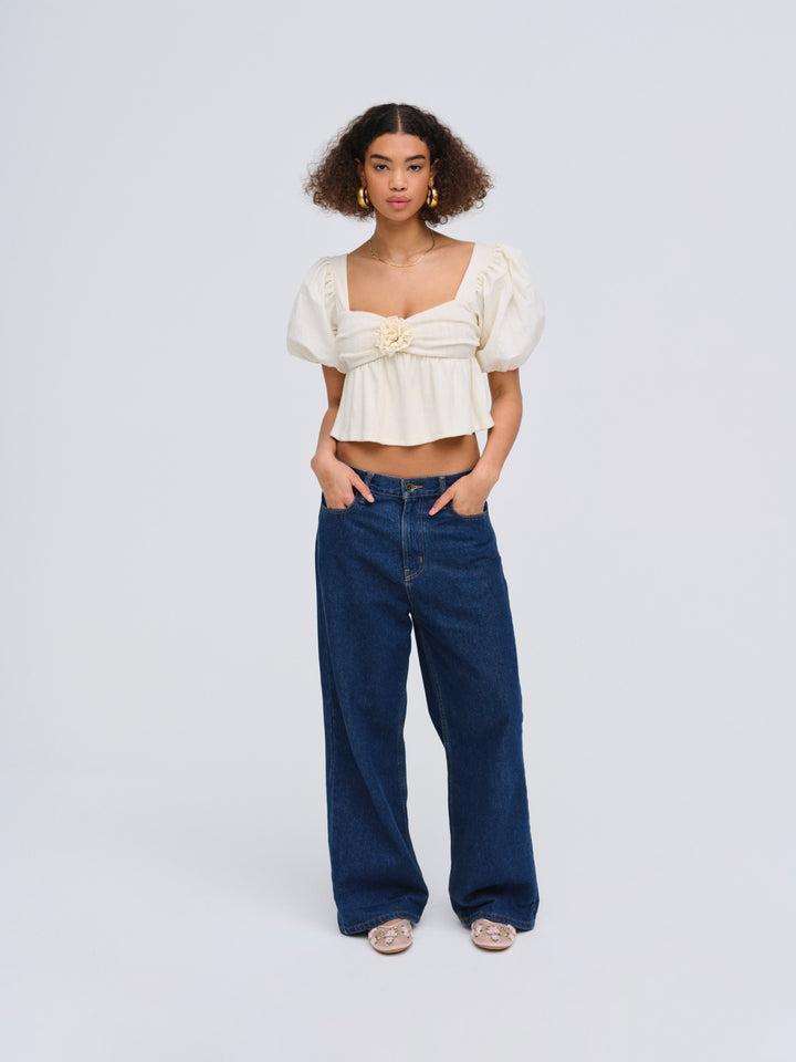 Valencia Top — Ivory Product Image