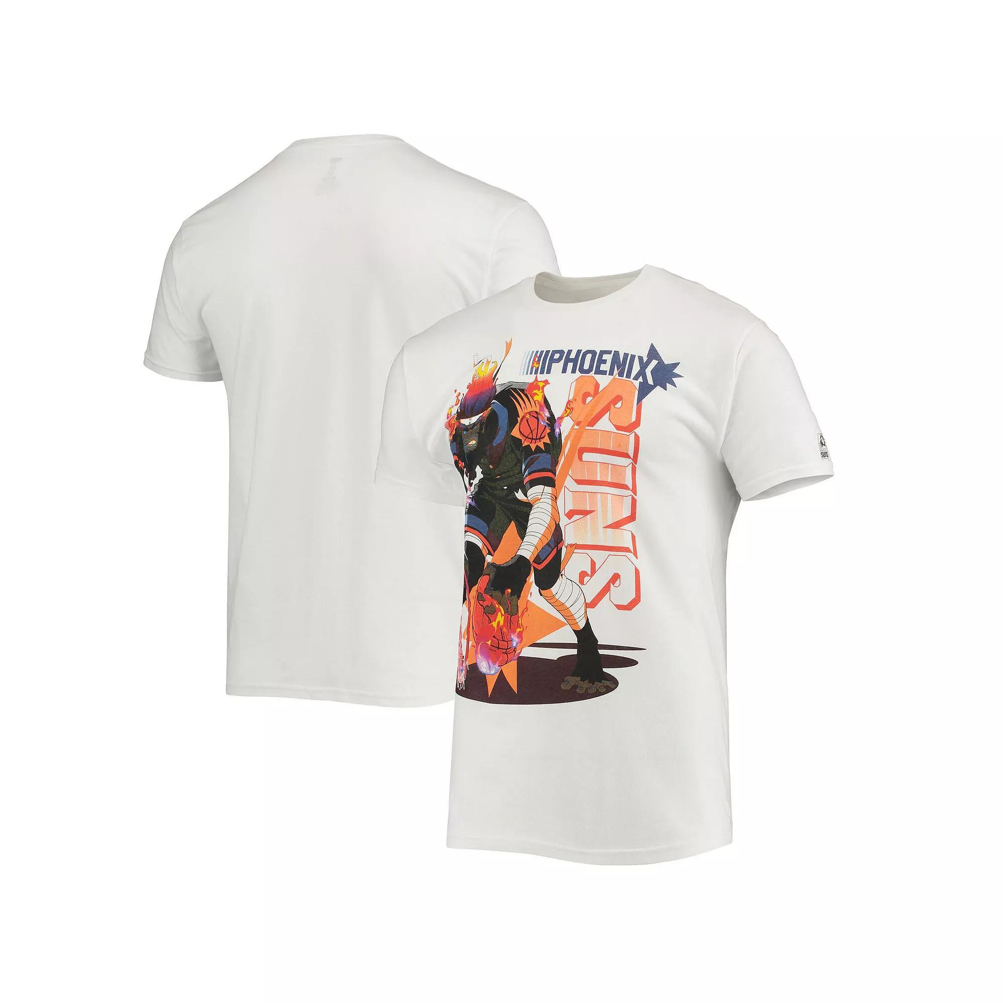 Men's NBA x McFlyy White Phoenix Suns Identify Artist Series T-Shirt, Size: 2XL, Phx White Product Image