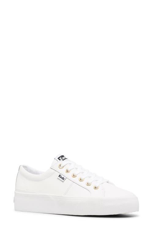 Keds Jump Kick Duo Leather Platform Hidden Wedge Sneakers Product Image
