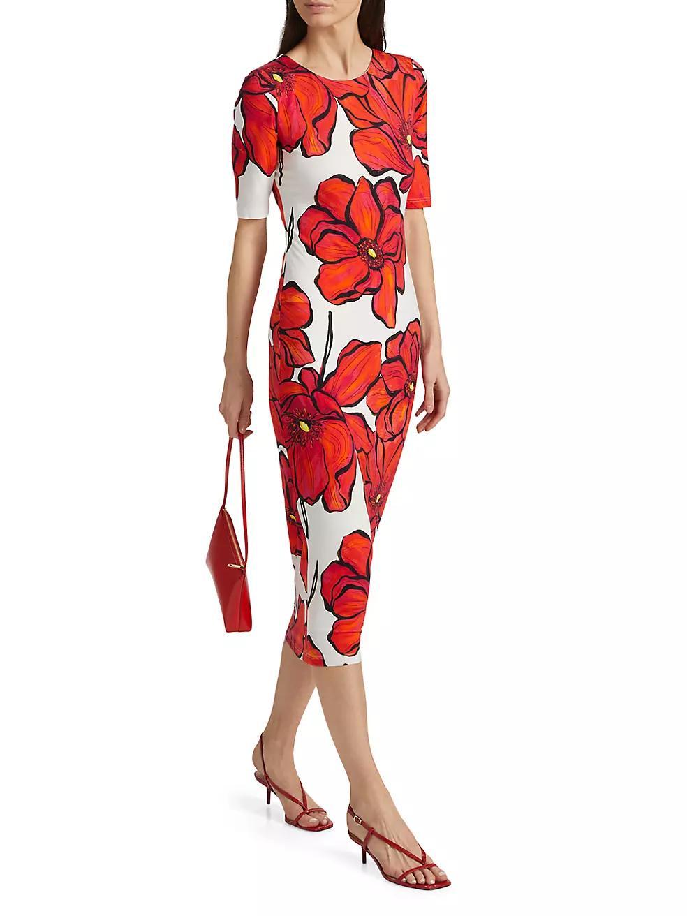 Windflower Jersey Sheath Dress Product Image