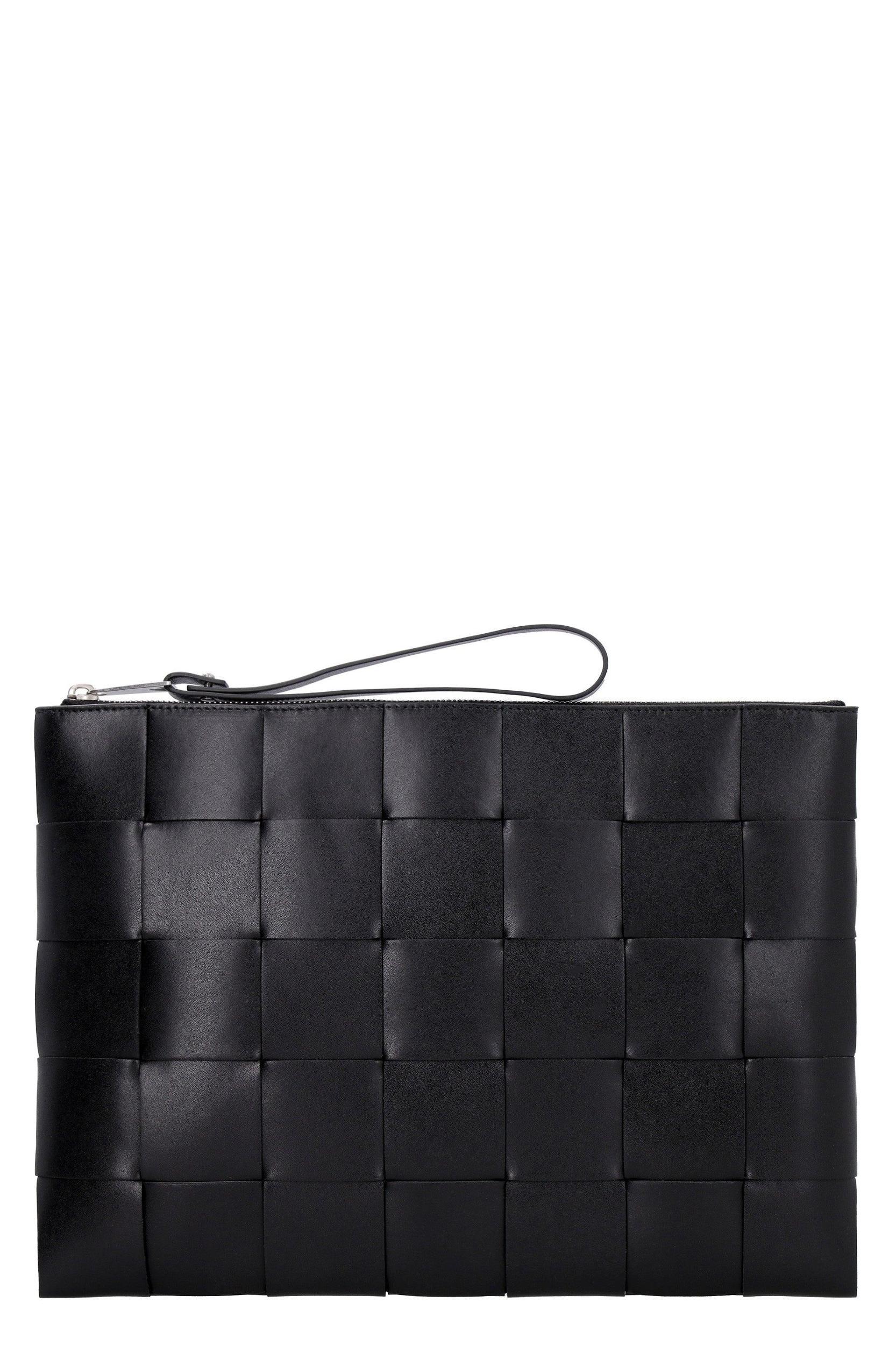 BOTTEGA VENETA Leather Pouch In Black Product Image