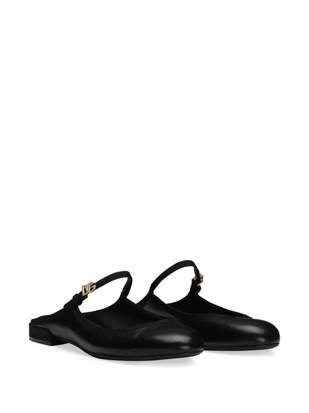 buckled ankle strap mules Product Image