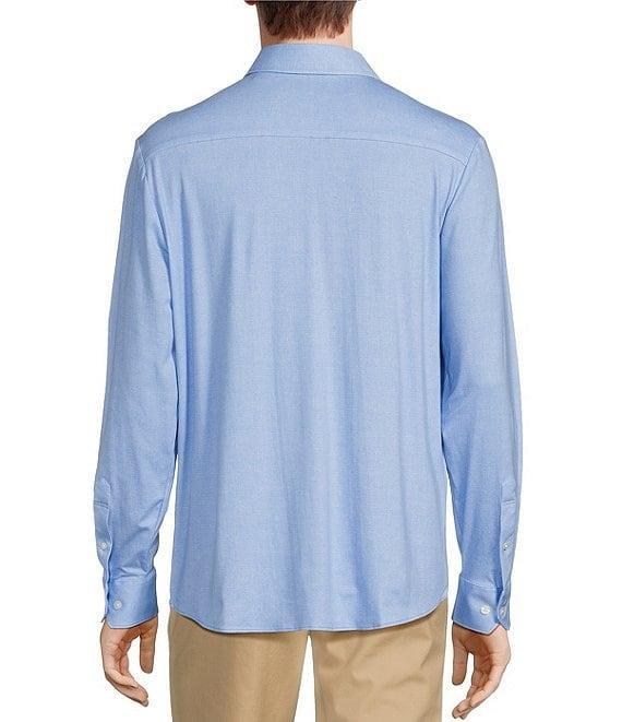 Hart Schaffner Marx State Street Essentials Albini 4FLEX Long Sleeve Solid Coat Front Shirt Product Image