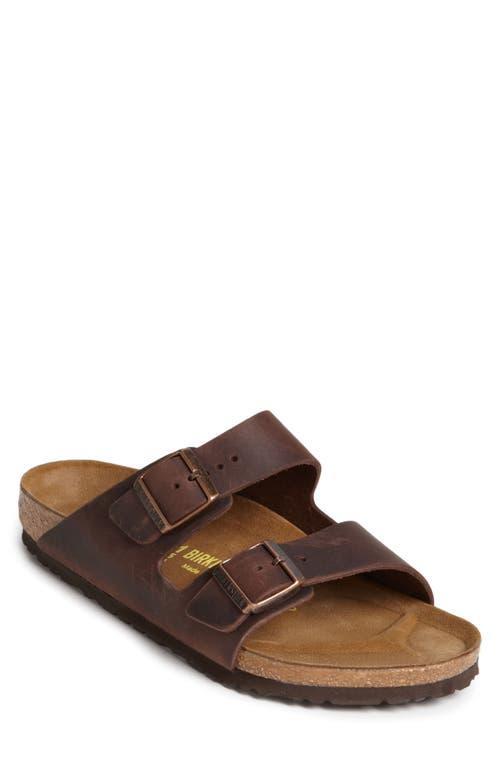 Mens Birkenstock Arizona Soft Footbed Slide Sandal - Habana Product Image