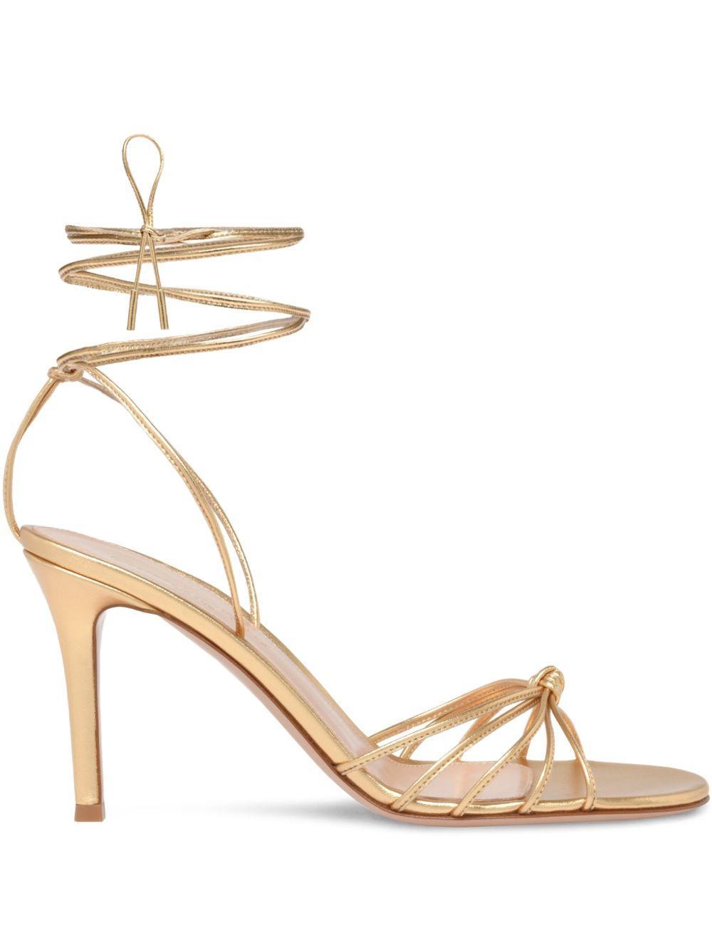 knot-detail lace-up sandals Product Image