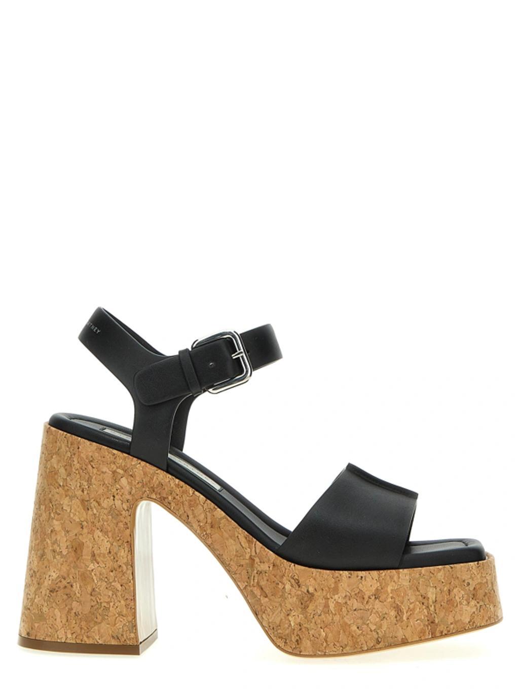 STELLA MCCARTNEY Skyla Buckled Platform Sandals In Black Product Image