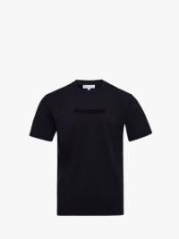 LOGO EMBROIDERY T-SHIRT in black | JW Anderson US  Product Image