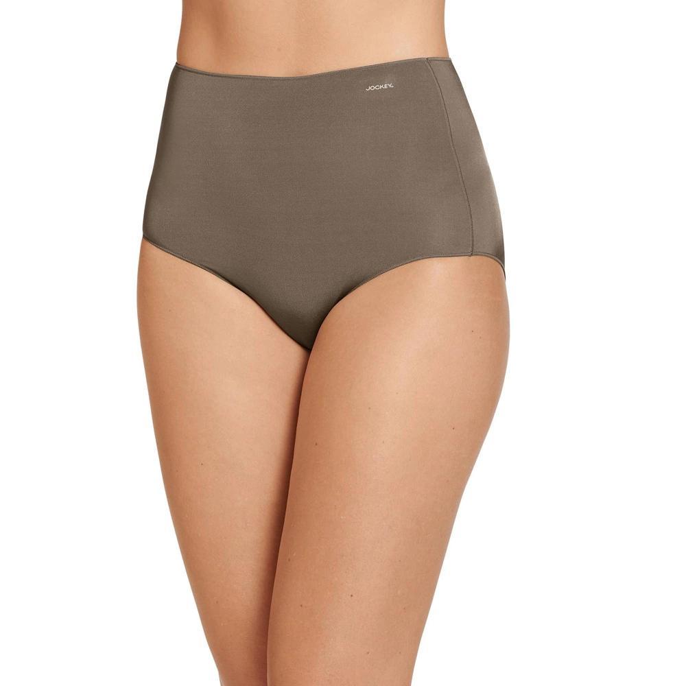 Women's Jockey® No Panty Line Promise 3-Pack Full Rise Brief Panty Set 1877, Size: 6, Deep Beige Asst Product Image