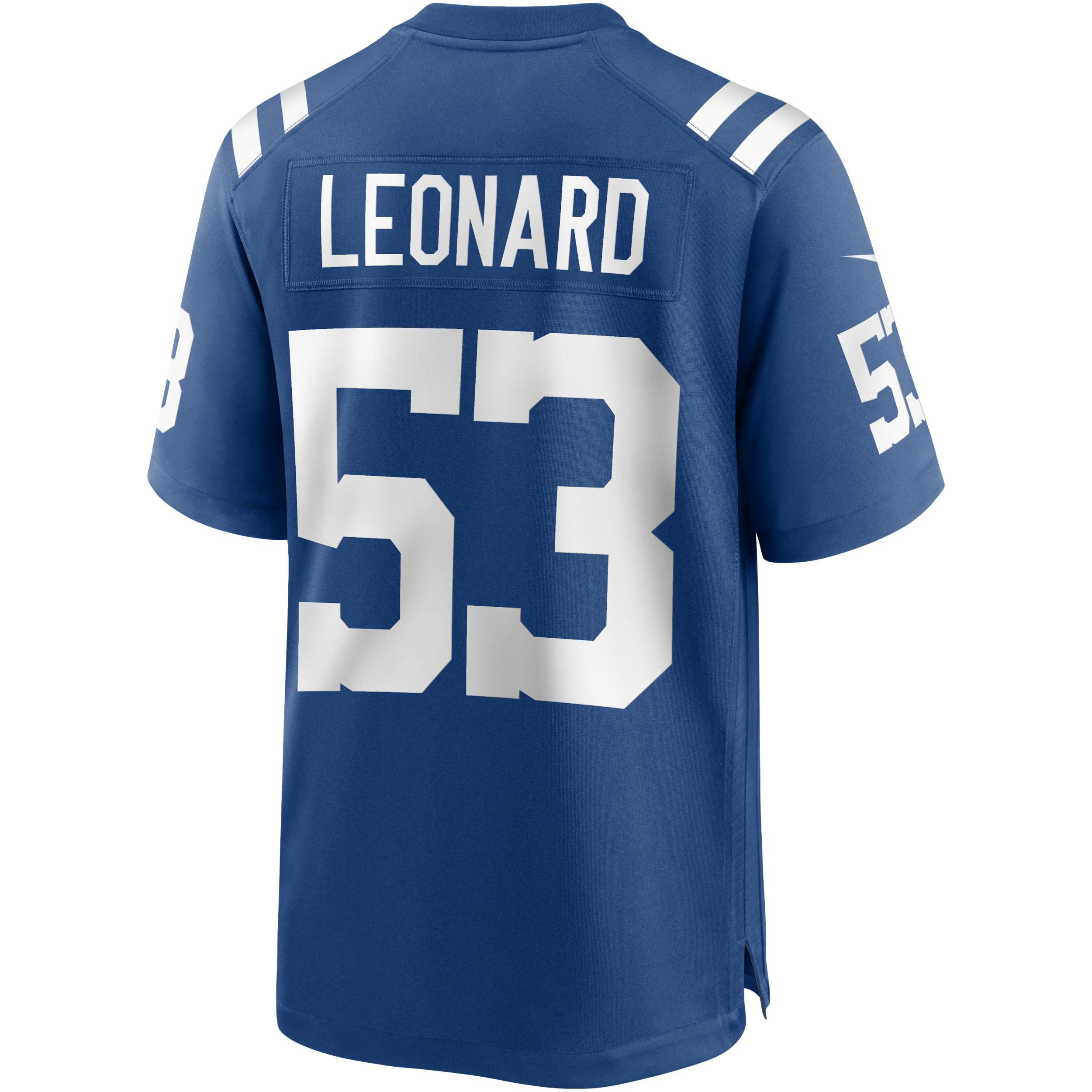 Men's Nike Shaquille Leonard White Indianapolis Colts Game Player Jersey, Size: Medium Product Image